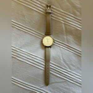 NWOT Anne Klein Tan Leather Strap Watch